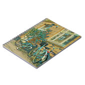 Fahrradverleihgift | Cycling Painting Notizblock (Linke Seite)