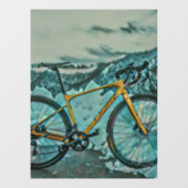 Fahrradverleihgift Fensteraufkleber (Blatt)