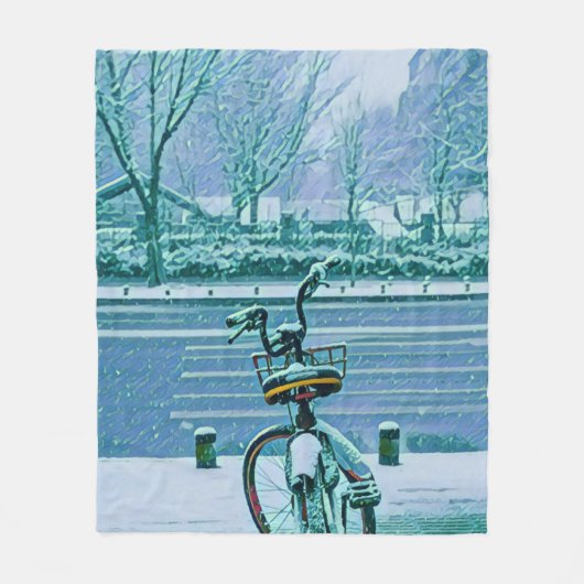 Fahrradverleihgift Fleecedecke (Vorderseite)