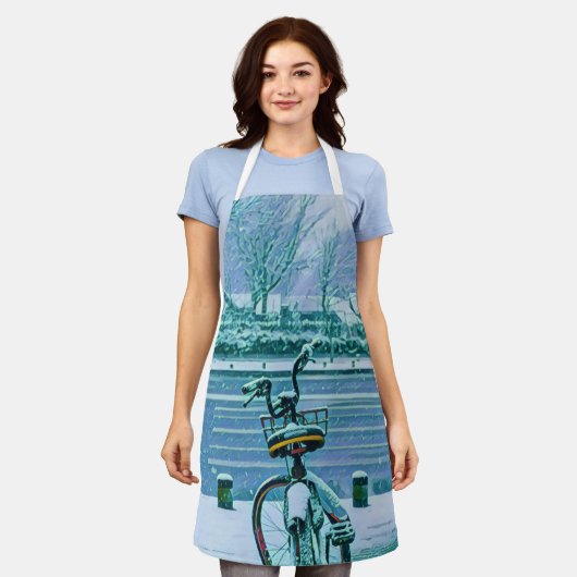 Fahrradverleihgift Schürze (Getragen)