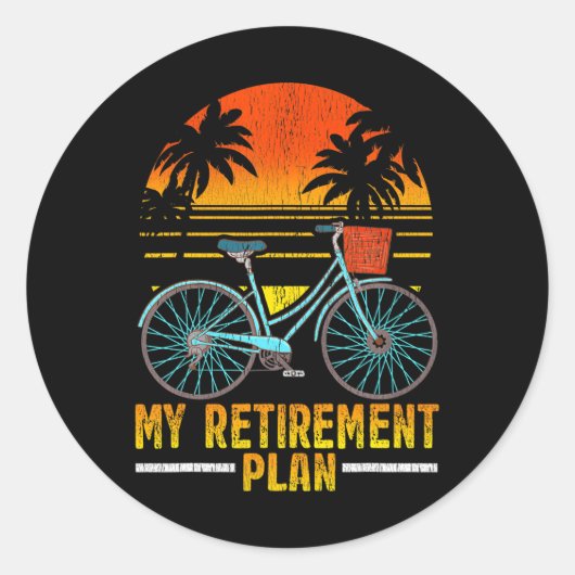 Fahrradverleihungsplan Rad-Rad-Rider Runder Aufkleber (Vorderseite)