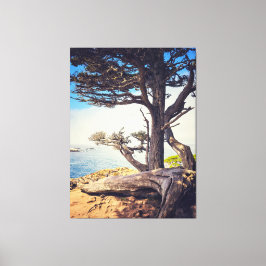 Fahrradweg am Meer Leinwanddruck