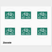 Fahrradweg Zeichen große Aufkleber (Blatt)