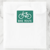 Fahrradweg Zeichen große Aufkleber (Tasche)