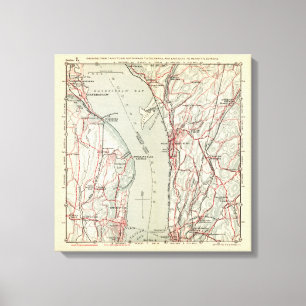 Fahrradwege in New York und Conneticut 3 Leinwanddruck