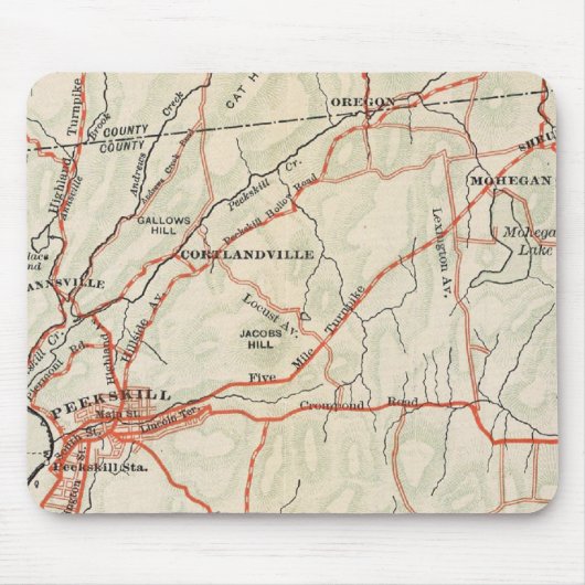 Fahrradwege in New York und Conneticut 5 Mousepad (Vorne)