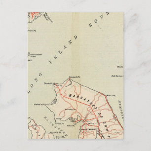Fahrradwege in New York und Conneticut Postkarte