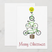 Fahrradweihnachtsbaum Einladung (Vorne/Hinten)