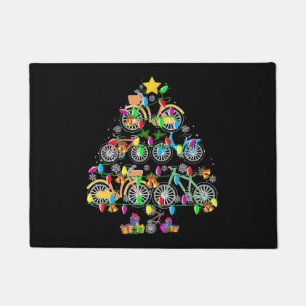 Fahrradweihnachtsbaum Sonnenradfahrer Fußmatte
