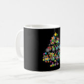 Fahrradweihnachtsbaum Sonnenradfahrer Kaffeetasse (Vorderseite Links)