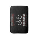 Fahrradweihnachtsfest Badematte (Vorderseite Vertikal)