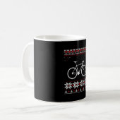 Fahrradweihnachtsfest Kaffeetasse (Vorderseite Links)