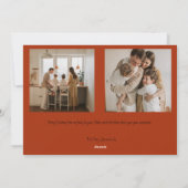 Fahrradweihnachtskarte Feiertagskarte (Rückseite)