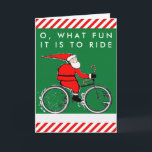 Fahrradweihnachtskarten Feiertagskarte<br><div class="desc">Biking Weihnachtskarten für alle Ihre Lieblings-Radfahrer. Matching Geschenke und Dekor zur Verfügung.</div>