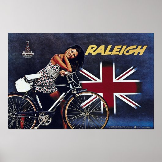 Fahrradwerbung Vintag Poster (Vorne)