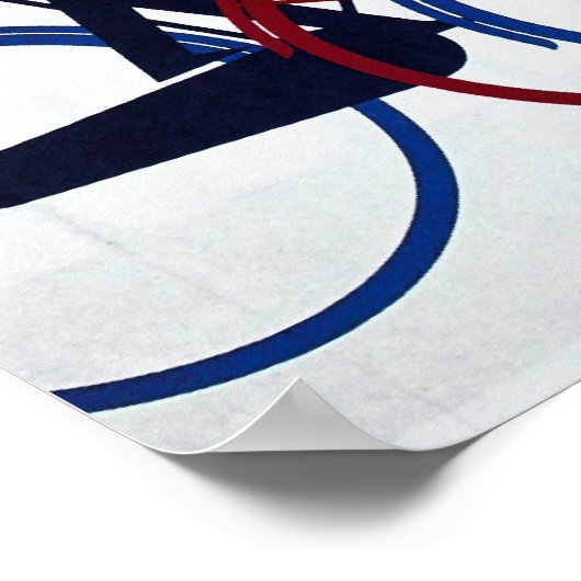 Fahrradwerbung Vintag Poster (Ecke)