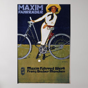 Fahrradwerbung Vintag Poster