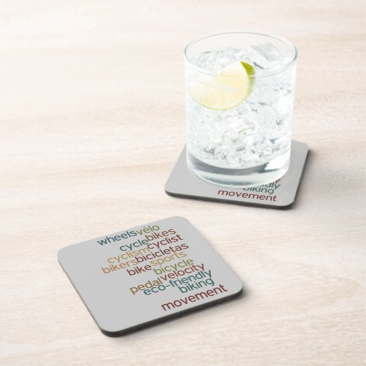 Fahrradwolke Getränkeuntersetzer (Rechte Seite)