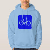 Fahrradzeichen - blau hoodie (Vorderseite)