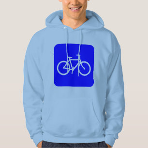 Fahrradzeichen - blau hoodie