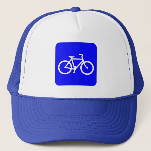 Fahrradzeichen - blau truckerkappe (Vorderseite)