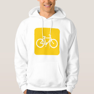 Fahrradzeichen - gelb hoodie