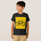 Fahrradzeichen - gelb T-Shirt (Vorne ganz)