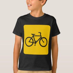 Fahrradzeichen - gelb T-Shirt