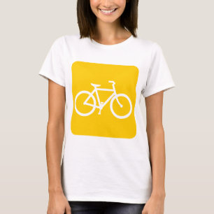 Fahrradzeichen - gelb T-Shirt