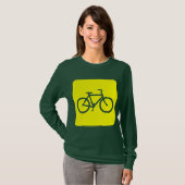 Fahrradzeichen - Gelb T-Shirt (Vorne ganz)