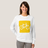Fahrradzeichen - gelb T-Shirt (Vorne ganz)