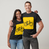Fahrradzeichen - gelb T-Shirt (Unisex)
