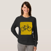 Fahrradzeichen - gelb T-Shirt (Vorne ganz)