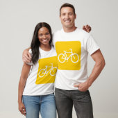 Fahrradzeichen - gelb T-Shirt (Unisex)