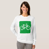 Fahrradzeichen - Grasgrün T-Shirt (Vorne ganz)