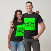 Fahrradzeichen - Grün T-Shirt (Unisex)