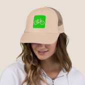 Fahrradzeichen - Grün Truckerkappe (Beispiel)