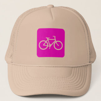 Fahrradzeichen - Magenta Truckerkappe