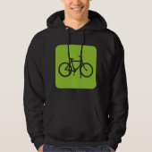 Fahrradzeichen - Mars Green Hoodie (Vorderseite)