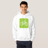 Fahrradzeichen - Mars Green Hoodie (Vorne ganz)