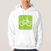 Fahrradzeichen - Mars Green Hoodie (Vorderseite)