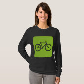 Fahrradzeichen - Mars Green T-Shirt (Vorne ganz)