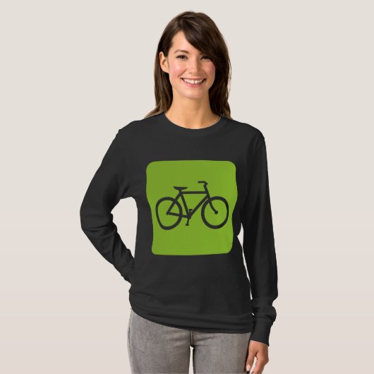 Fahrradzeichen - Mars Green T-Shirt (Vorne ganz)