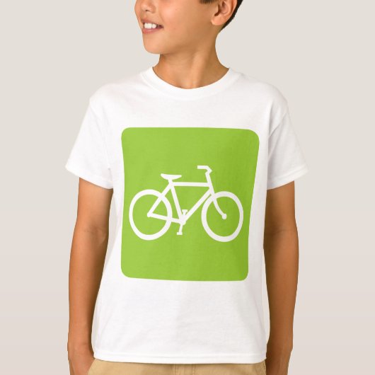 Fahrradzeichen - Mars Green T-Shirt (Vorderseite)