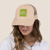 Fahrradzeichen - Mars Green Truckerkappe (Beispiel)