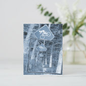 Fahrradzeichen Postkarte (Stehend Vorderseite)
