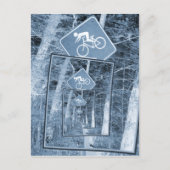 Fahrradzeichen Postkarte (Vorderseite)