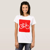 Fahrradzeichen - Rot T-Shirt (Vorne ganz)