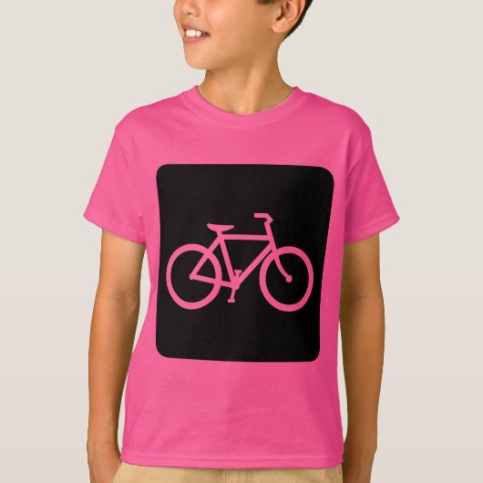 Fahrradzeichen - Schwarz T-Shirt (Vorderseite)