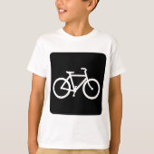Fahrradzeichen - Schwarz T-Shirt (Vorderseite)